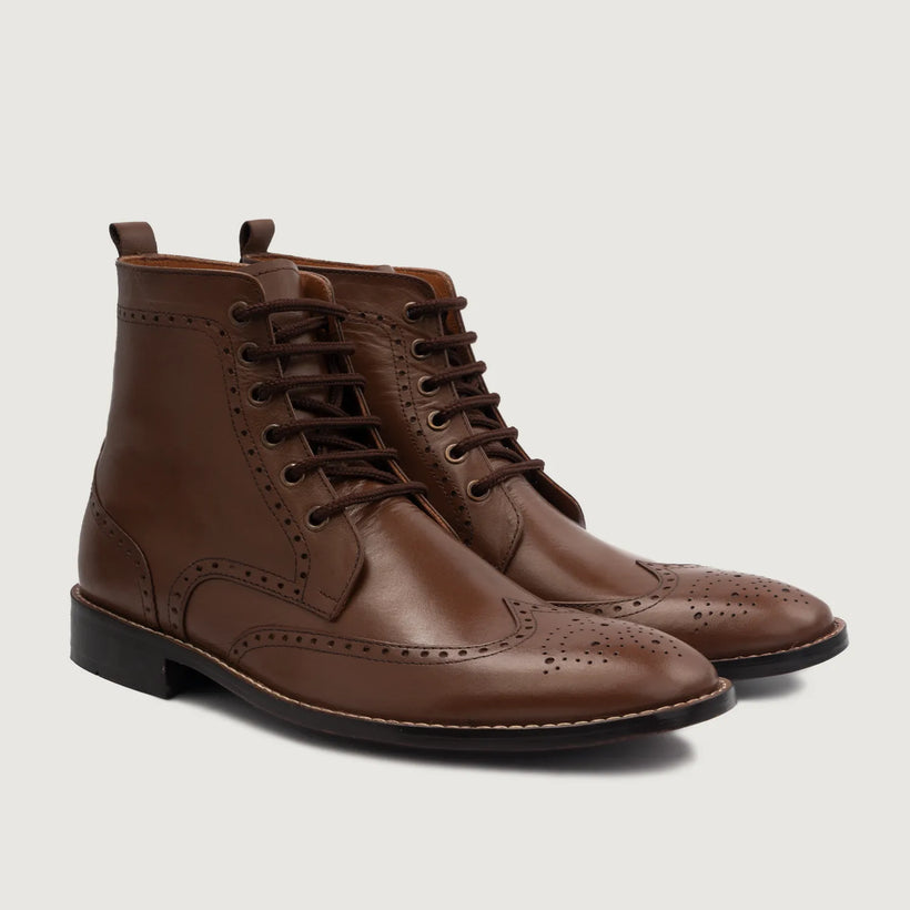 Duster Brogues Derby Коричневая Leather Boots мужская