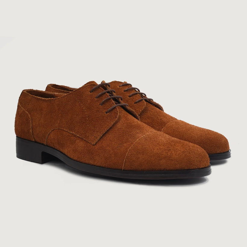 Attorney Derby Коричневая Suede Leather Shoes мужская