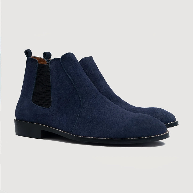 Clarkson Chelsea Midnight Синяя Suede Leather Boots мужская
