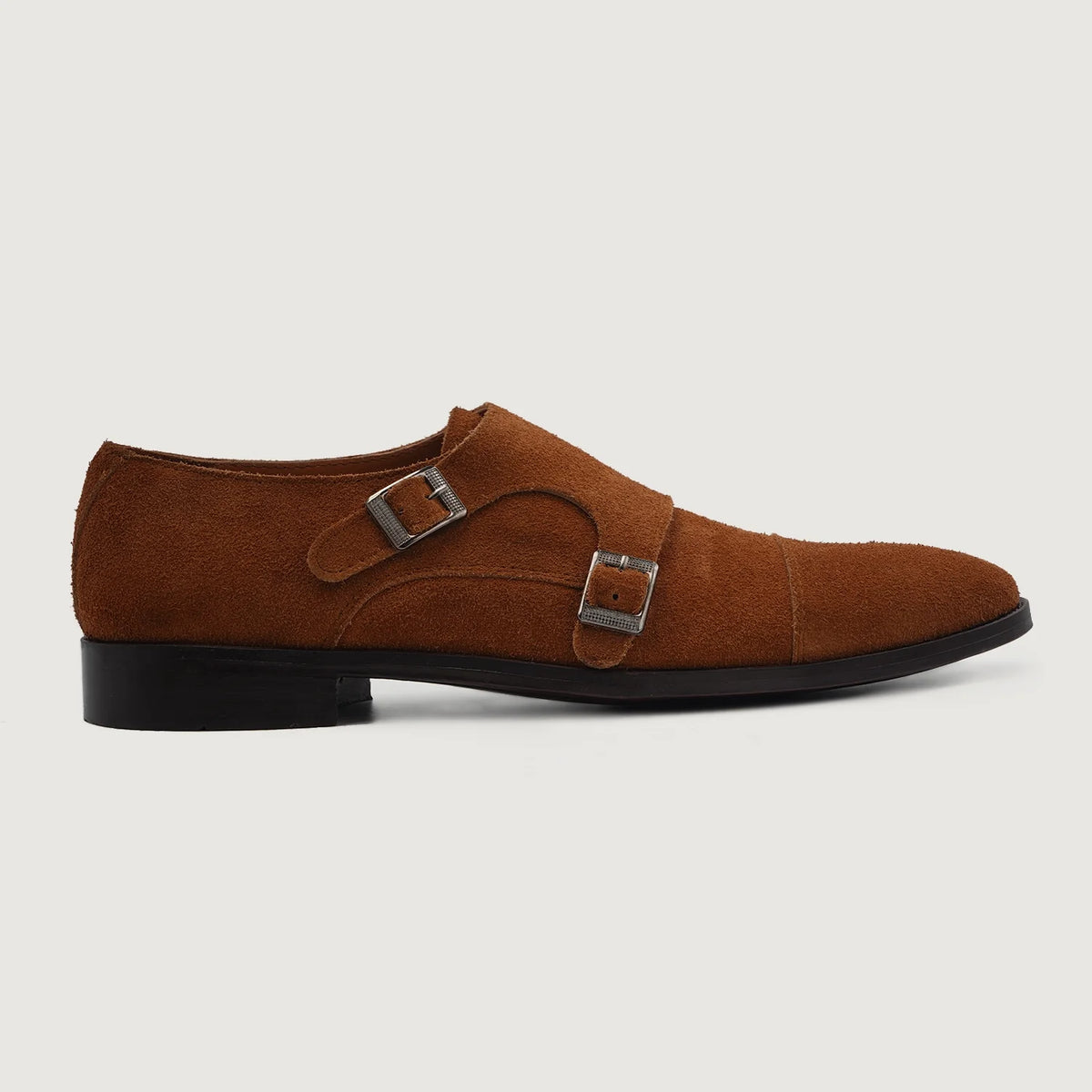 Brown Goatskin Suede Leather Shoes - Рантовая конструкция Goodyear Welt и носок обуви
