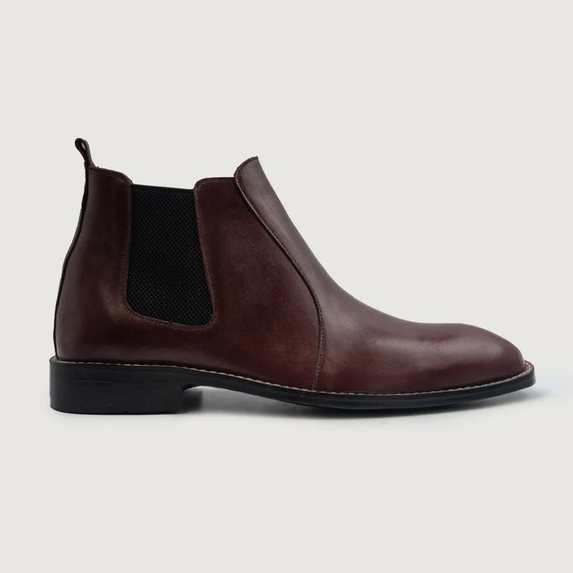 Clarkson Chelsea Бордовая Leather Boots мужская