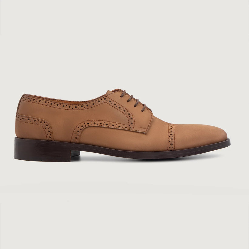 Dirk Brogues Derby Коричневый Nubuck Кожаная обувь для Мужчин