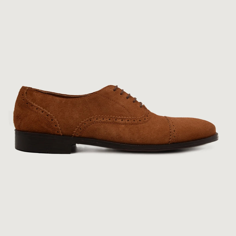 Greyson Brogues Oxford Коричневая Suede Leather Shoes мужская
