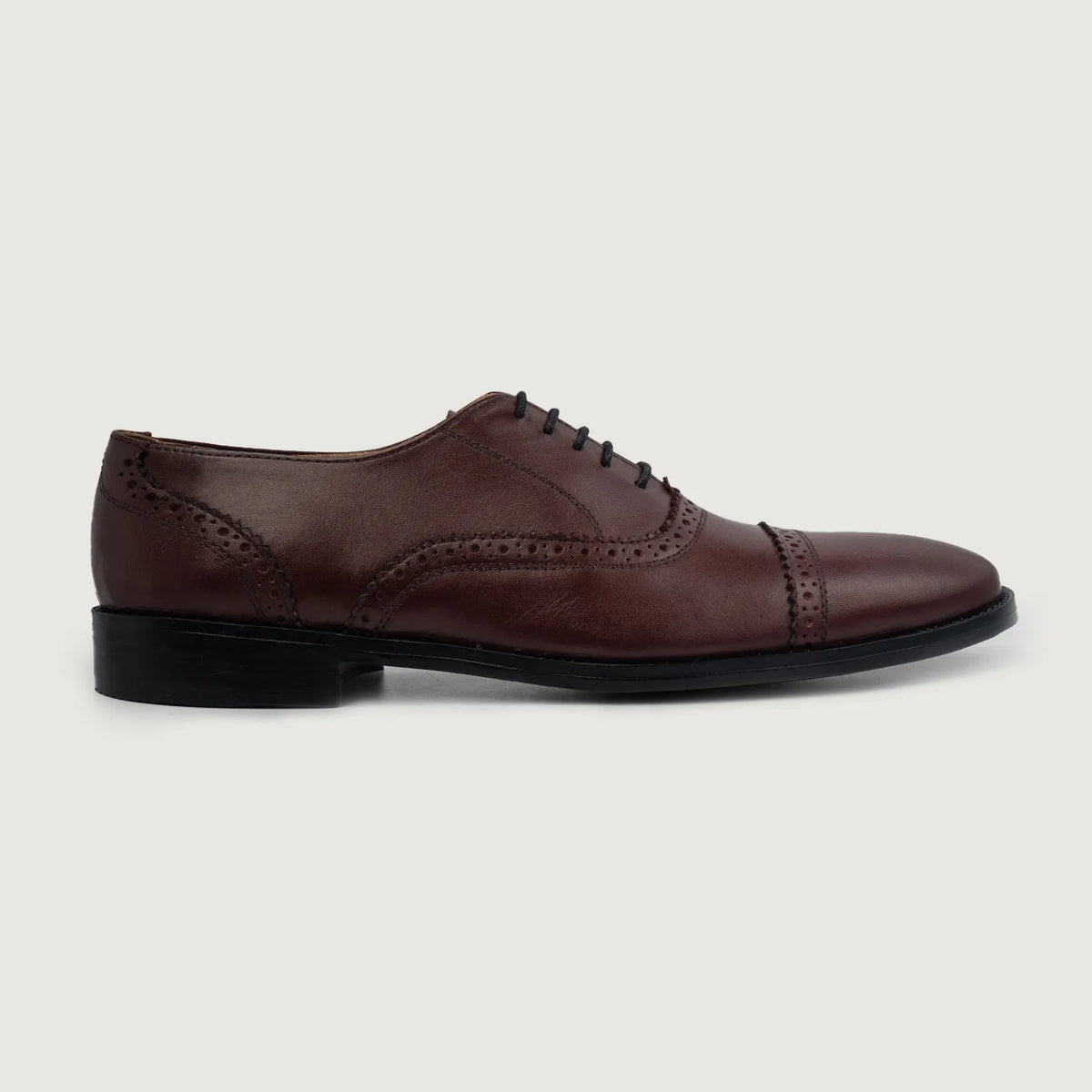 Maroon Full-Grain leather Shoes - Рантовая конструкция Goodyear Welt и носок обуви