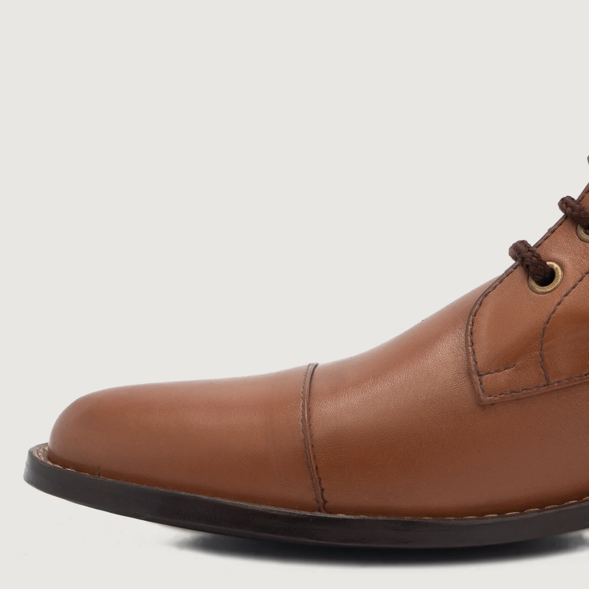 High-Traction Rubber Outsole & Lug Tread Pattern on Knight Derby Рыжий Кожаные ботинки для Мужчин For Men