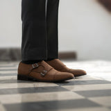 Styled On-Foot Perspective Demonstrating Ankle Fit & Silhouette on Model