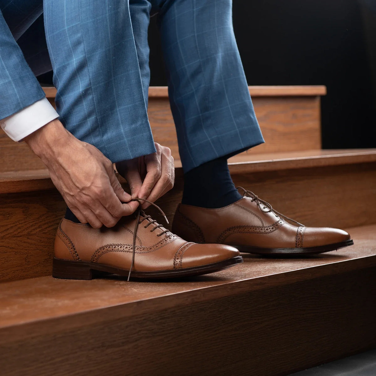 Orlaven Greyson Brogues Oxford Рыжий Кожаная обувь для Мужчин footwear image 9
