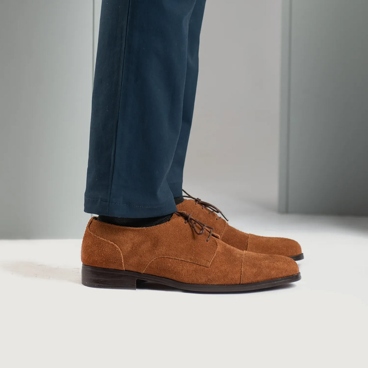 Orlaven Attorney Derby Коричневый Suede Кожаная обувь для Мужчин footwear image 9