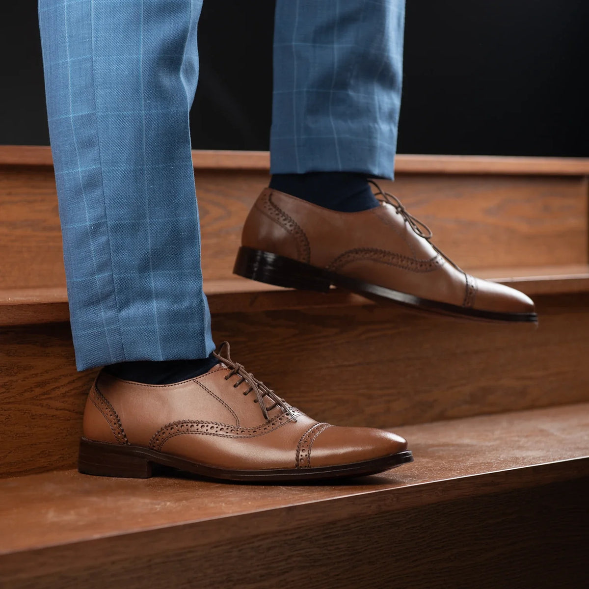 Orlaven Greyson Brogues Oxford Рыжий Кожаная обувь для Мужчин footwear image 10