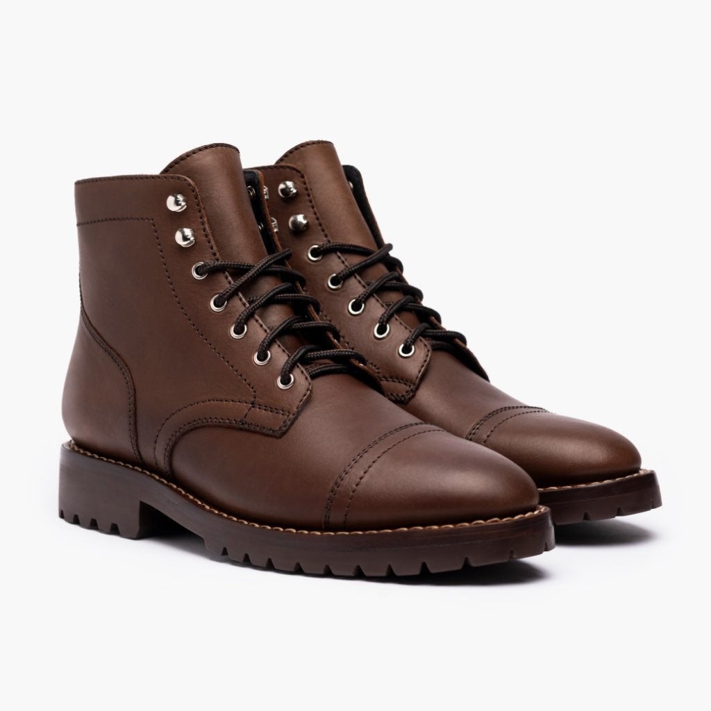 Captain StormKing® Whiskey Кожаные ботинки для Мужчин in Classic Full-Grain Leather - Вид сбоку | Купить в официальном онлайн-магазине