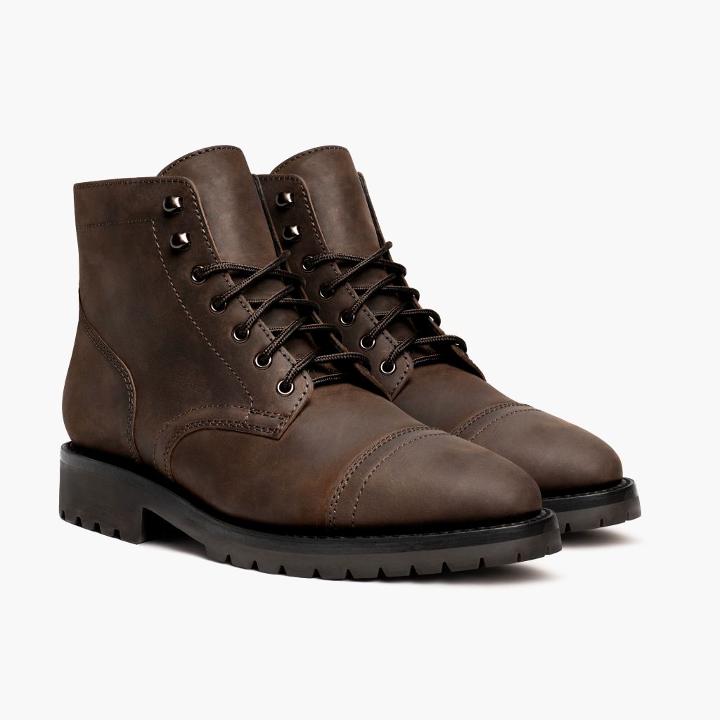 Captain StormKing® Tobacco Кожаные ботинки для Мужчин in Classic Full-Grain Leather - Вид сбоку | Купить в официальном онлайн-магазине