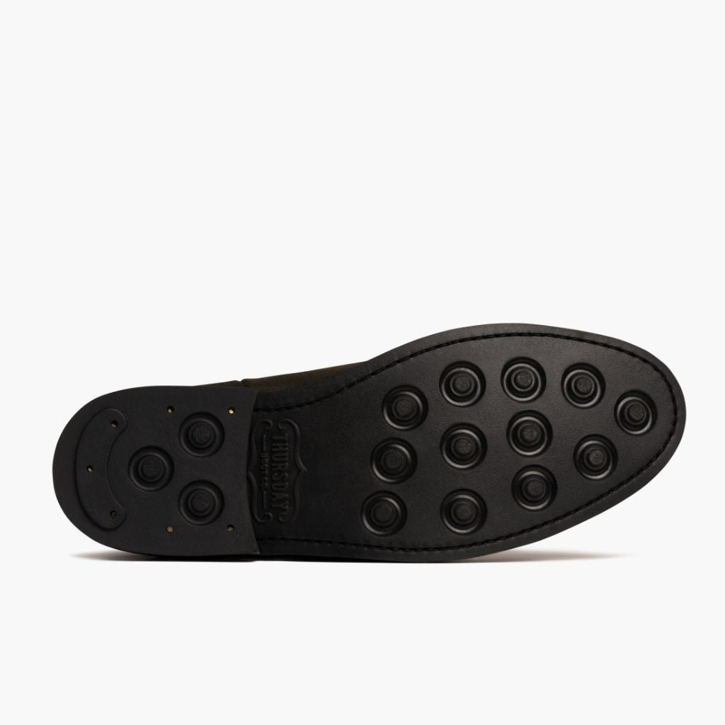 High-Traction Rubber Outsole & Lug Tread Pattern on Duke Dark Olive Suede Кожаные ботинки для Мужчин