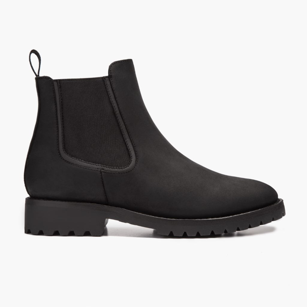 Black Full-Grain leather Boots - Рантовая конструкция Goodyear Welt и носок обуви