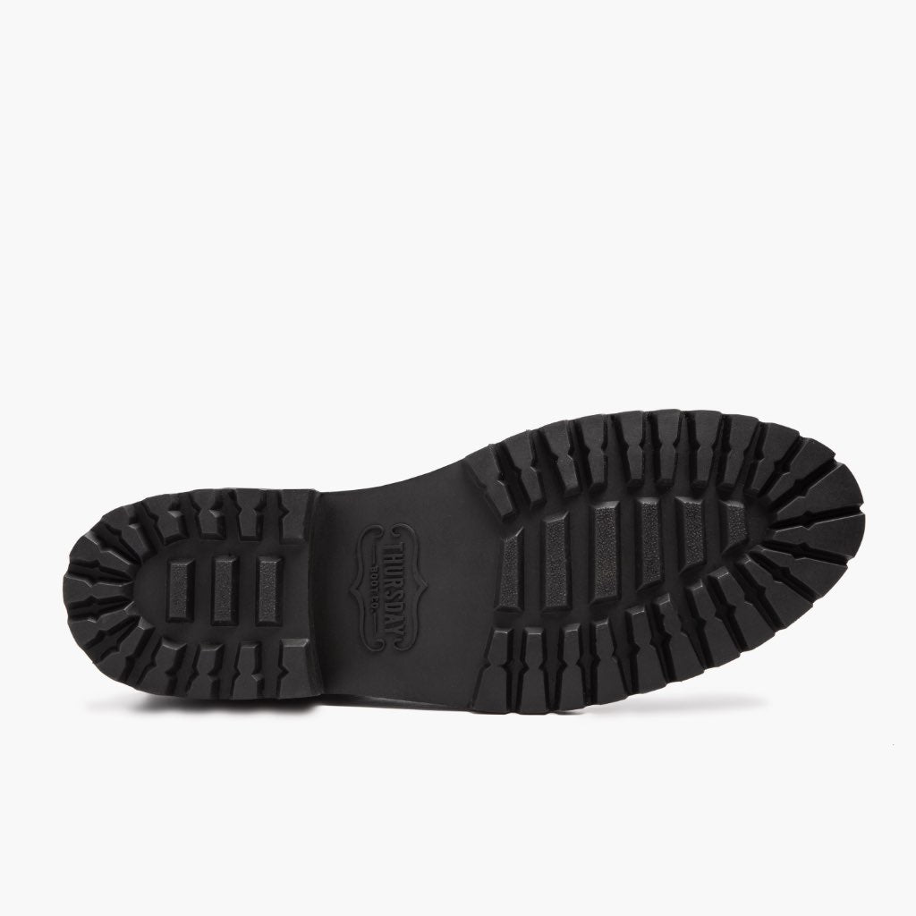 High-Traction Rubber Outsole & Lug Tread Pattern on Legend Черный Matte Кожаные ботинки для Мужчин