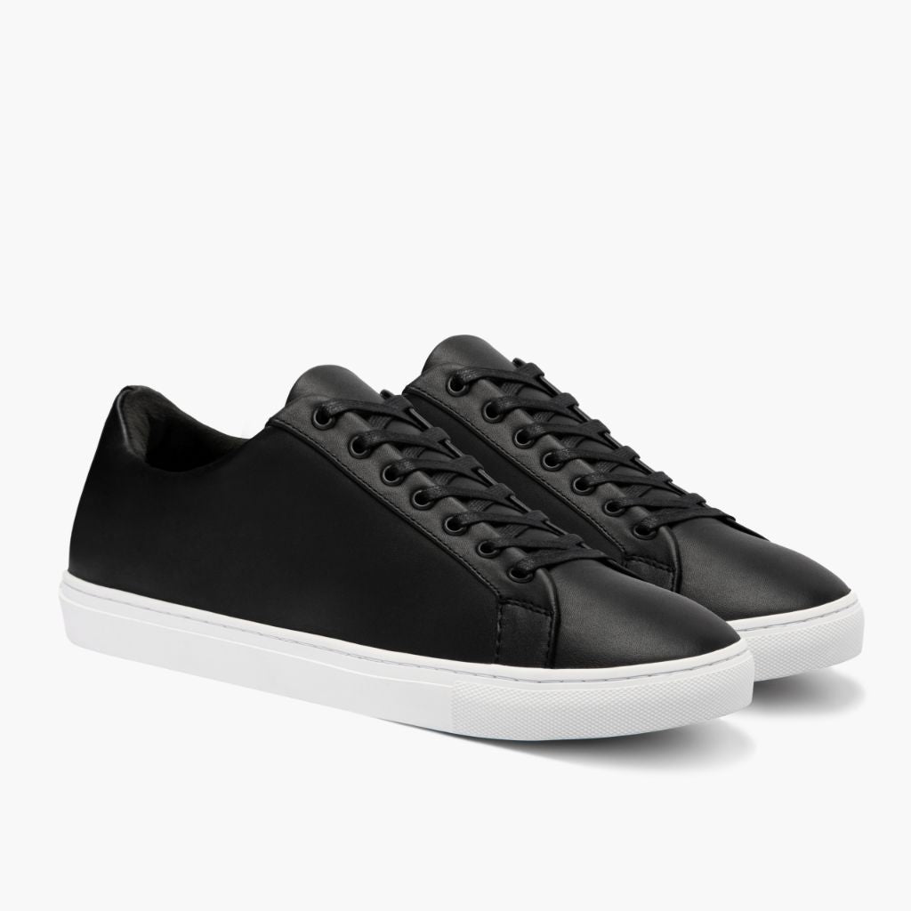 Premier Low Top Черный Кожаные кеды для Мужчин For Men в натуральной черной яловой коже - Вид сбоку | Купить в официальном онлайн-магазине
