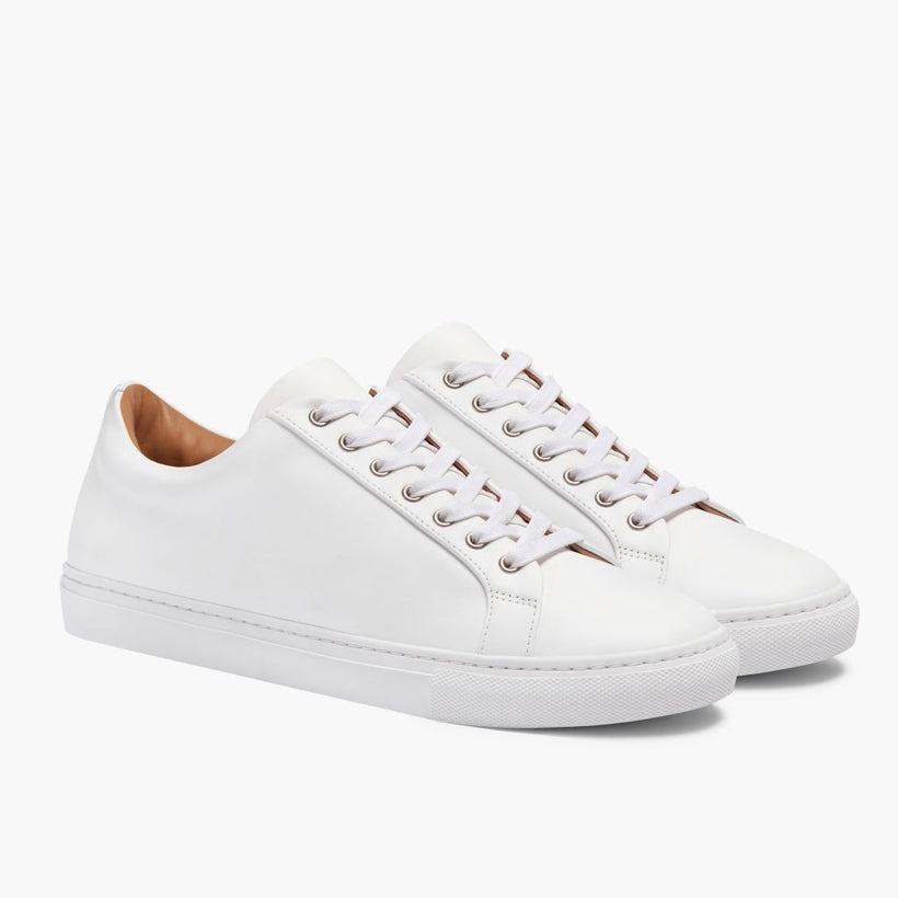 Premier Low Top White Leather Sneakers мужская