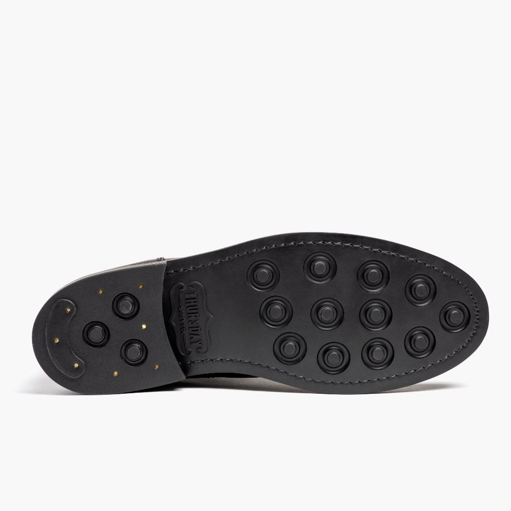 High-Traction Rubber Outsole & Lug Tread Pattern on President Черный Coffee Кожаные ботинки для Мужчин For Men