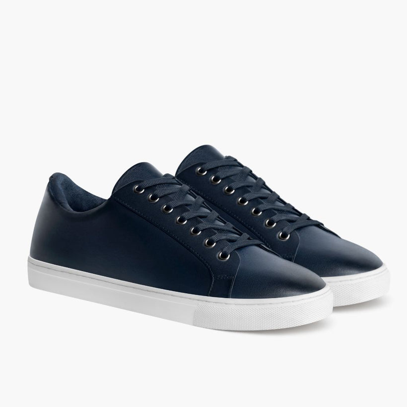Premier Low Top Deep Синяя Leather Sneakers мужская