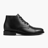 Black Full-Grain leather Boots - Goodyear Welt Construction & Front Toe Box Detail