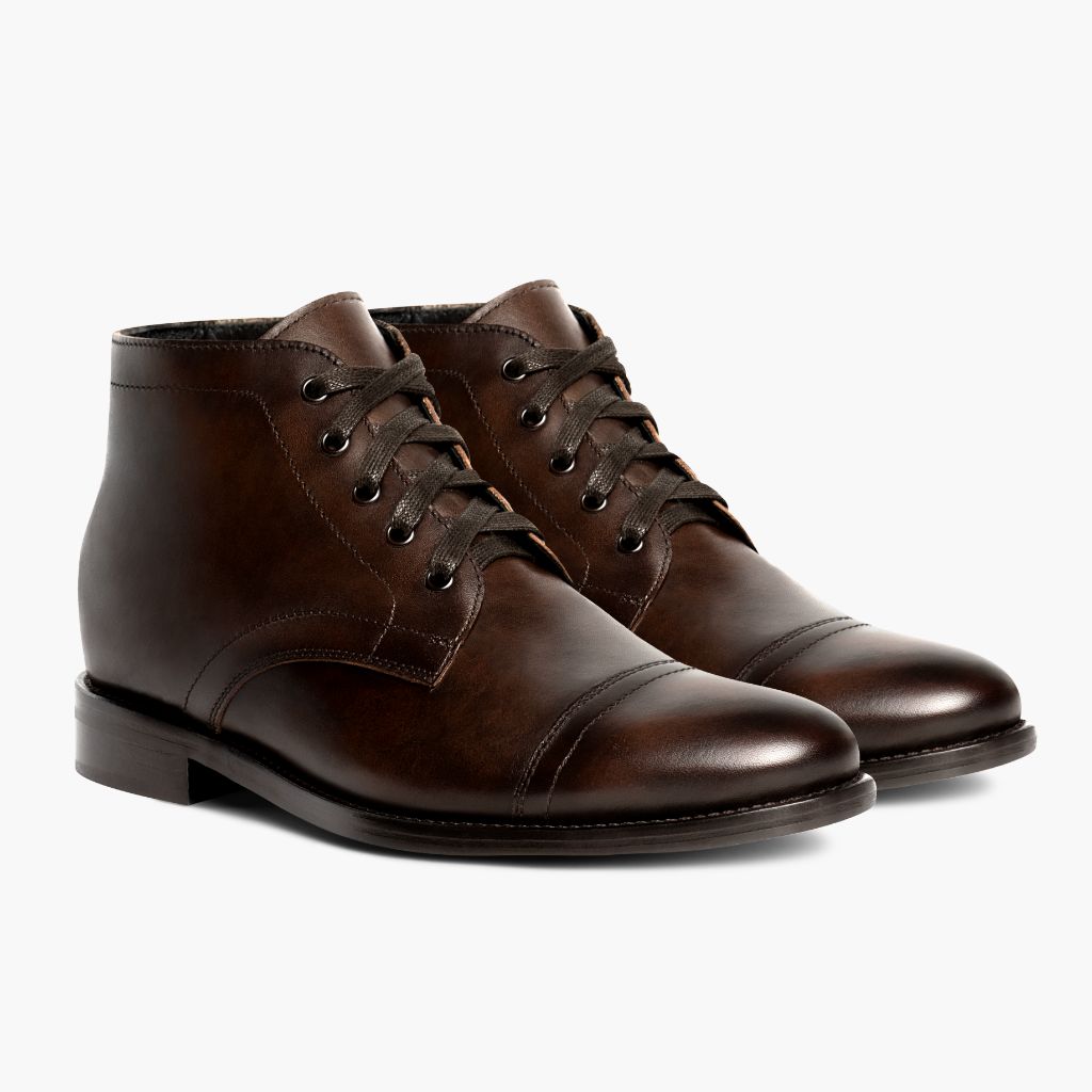 Cadet Rich Mahogany Кожаные ботинки для Мужчин in Classic Full-Grain Leather - Вид сбоку | Купить в официальном онлайн-магазине