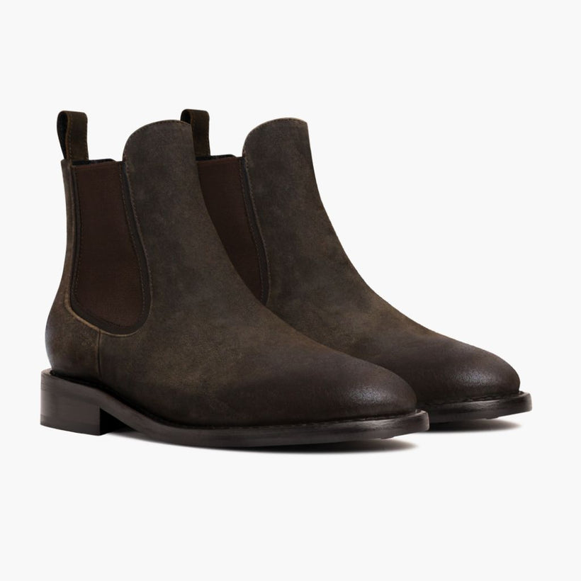 Duke Dark Olive Suede Leather Boots мужская