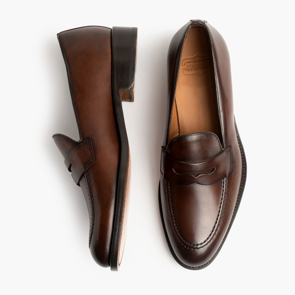 Lincoln Rich Mahogany Кожаные кеды для Мужчин - Усиленный задник и точная двойная строчка