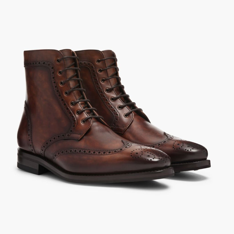 Wingtip Color #77 Leather Boots мужская