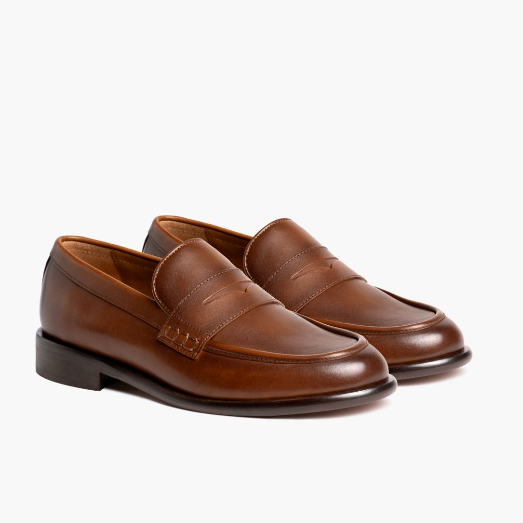 Dress Penny Pecan Кожаные ботинки для Женщин in Classic Full-Grain Leather - Вид сбоку | Купить в официальном онлайн-магазине