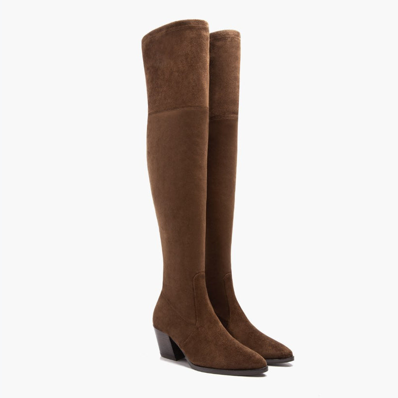 Tempest Espresso Leather Boots женская