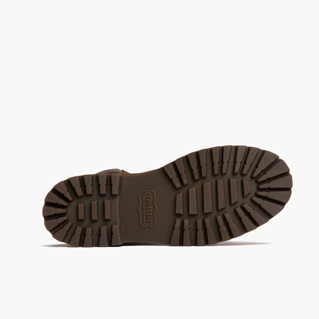 High-Traction Rubber Outsole & Lug Tread Pattern on Explorer Рыжий Matte Кожаные ботинки для Женщин