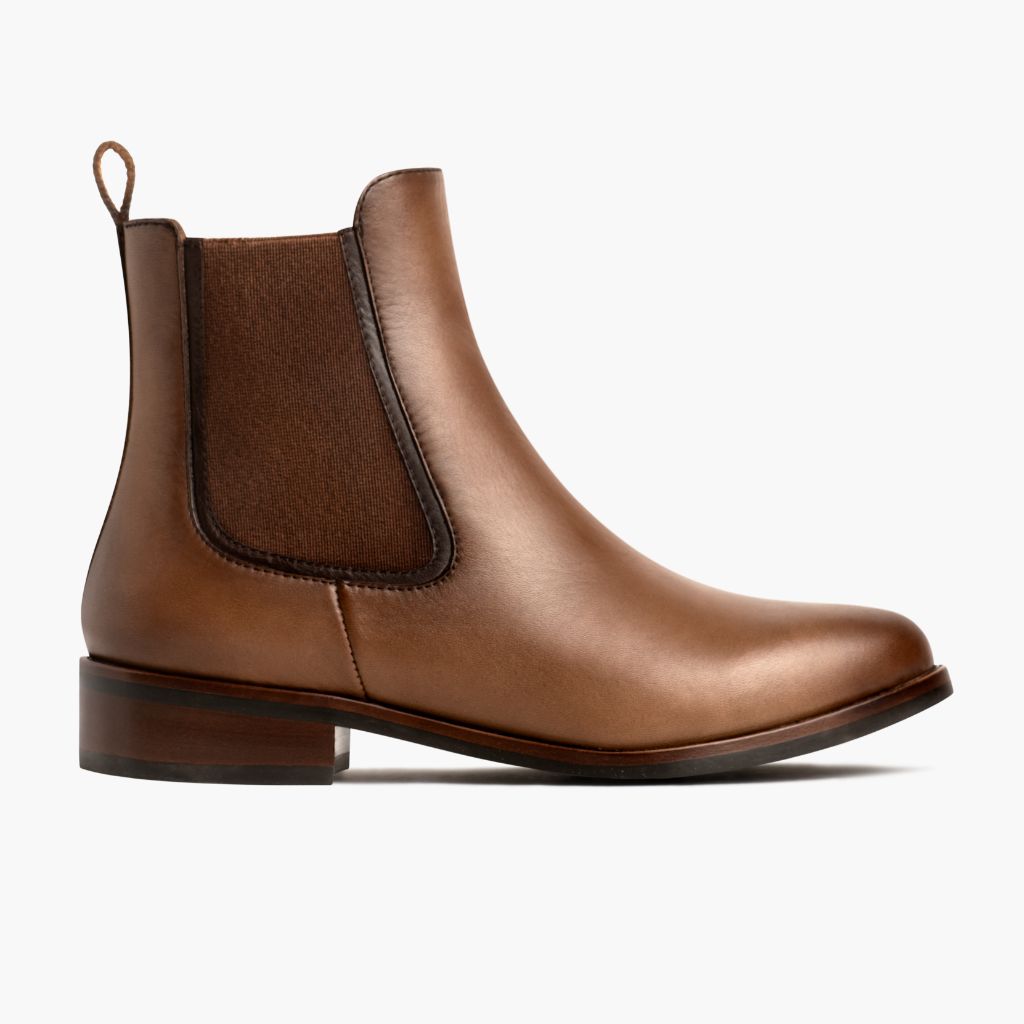 Duchess Amber Wheat Кожаные ботинки для Женщин in Classic Full-Grain Leather - Вид сбоку | Купить в официальном онлайн-магазине
