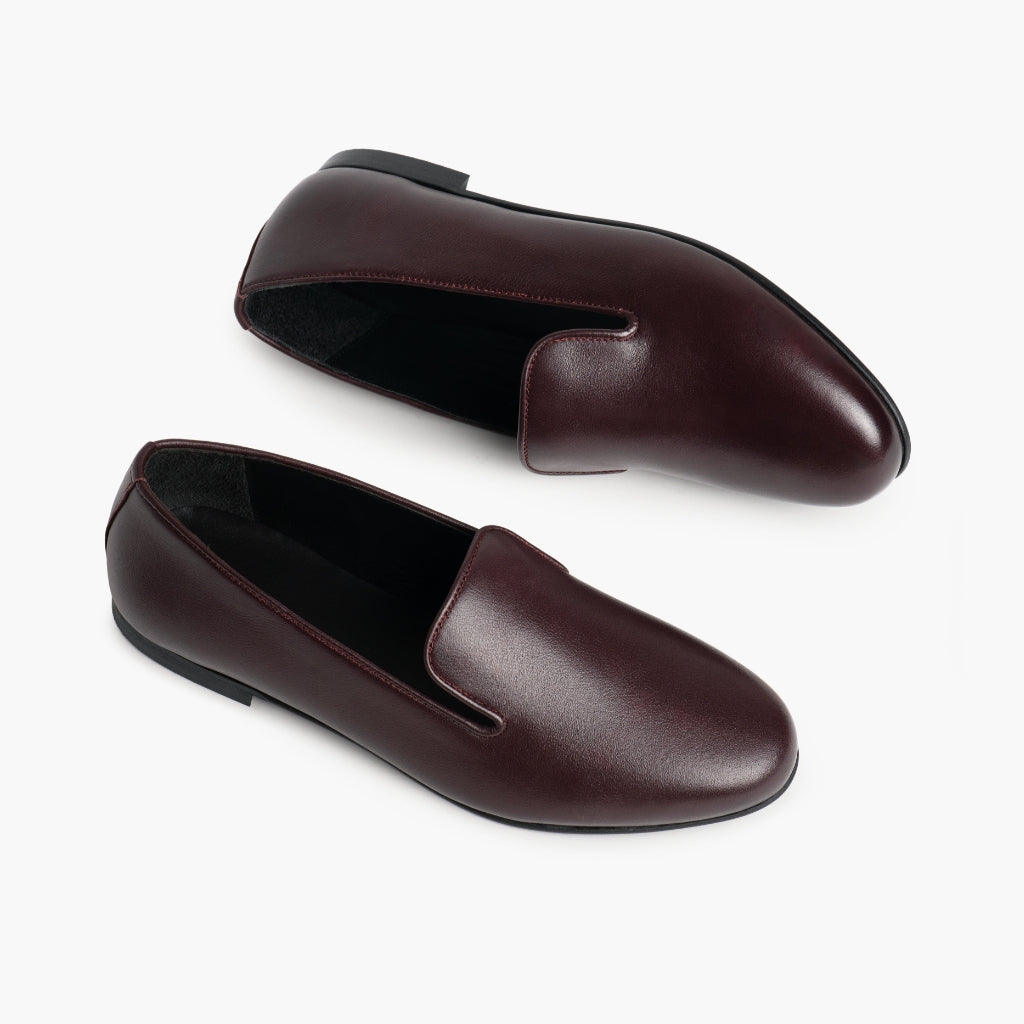 High-Traction Rubber Outsole & Lug Tread Pattern on Eden Бургунди Кожаные ботинки для Женщин