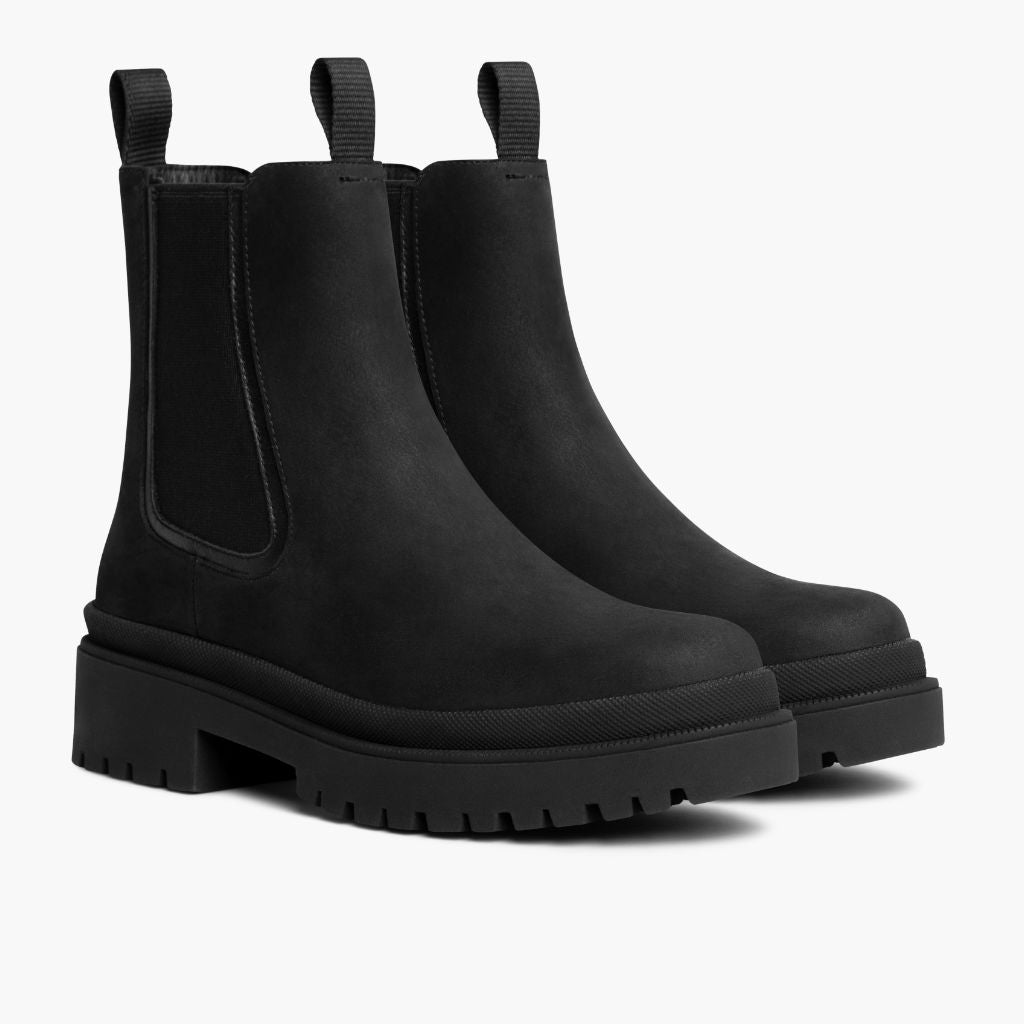 Black Full-Grain leather Boots - Рантовая конструкция Goodyear Welt и носок обуви