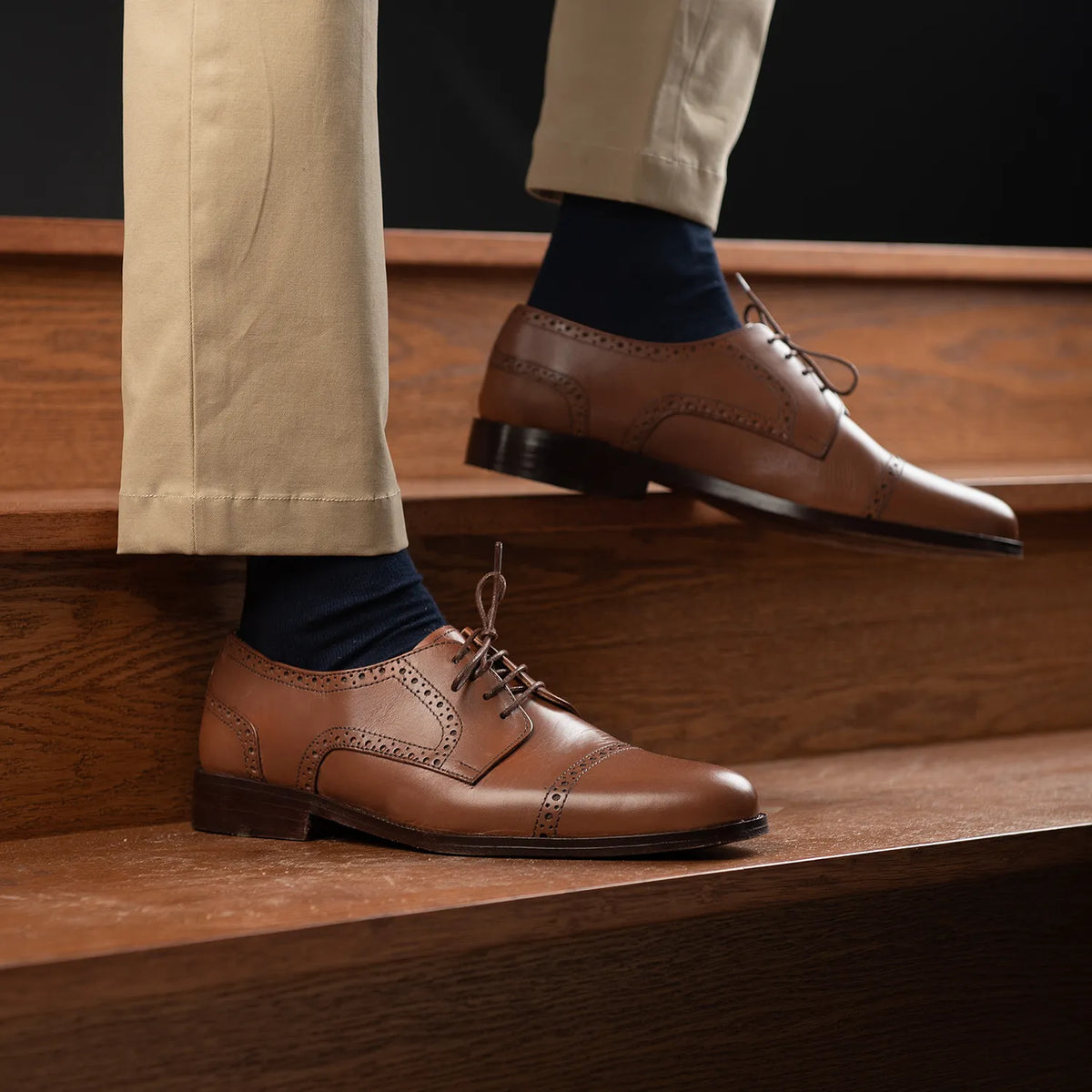 Orlaven Dirk Brogues Derby Рыжий Кожаная обувь для Мужчин footwear image 10