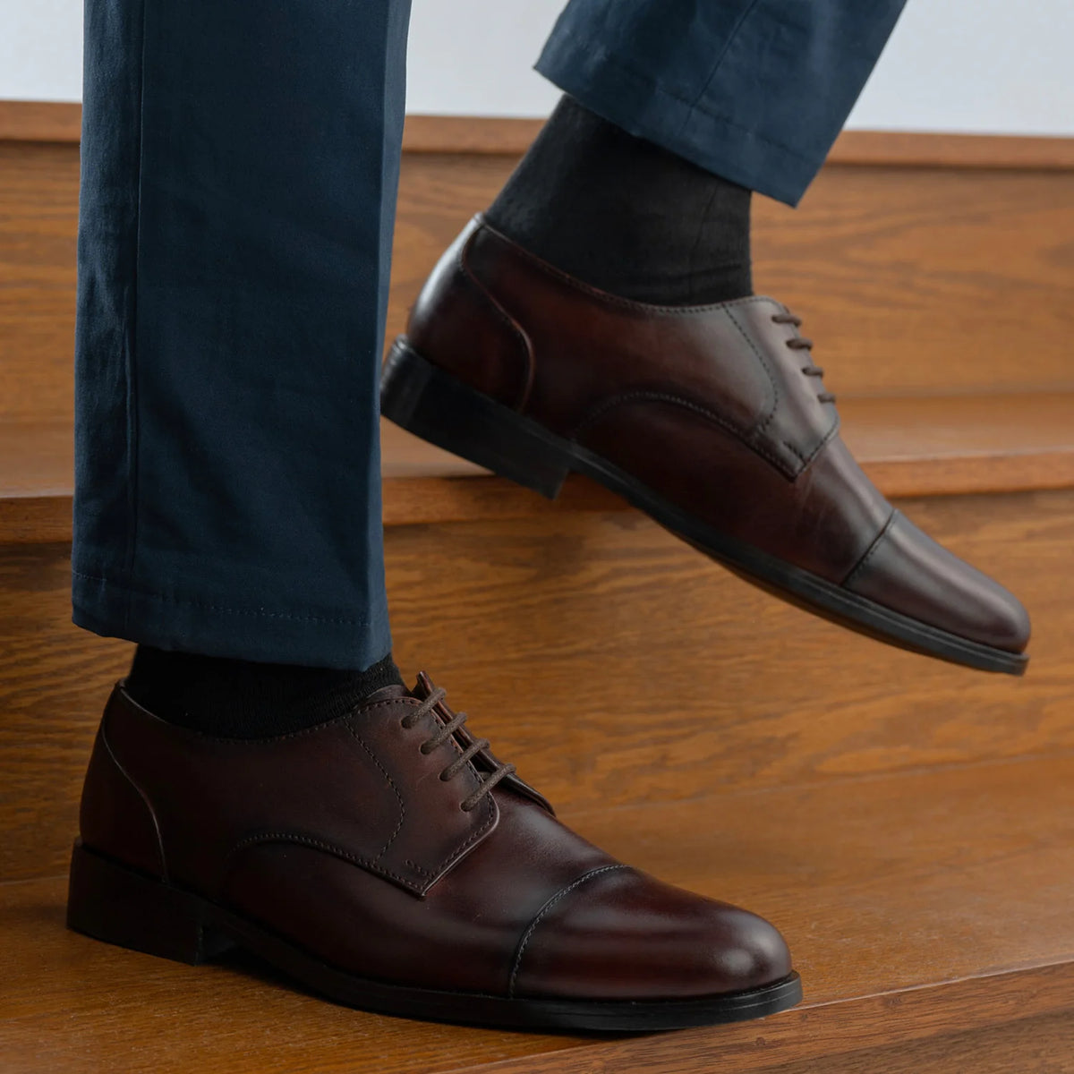 Orlaven Attorney Derby Burnished Коричневый Кожаная обувь - StudGuard для Мужчин footwear image 9