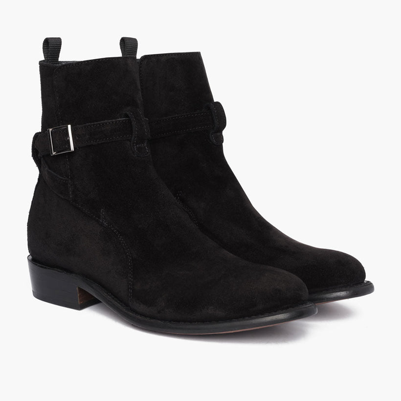 Rogue Черный Suede Кожаные ботинки для Мужчин