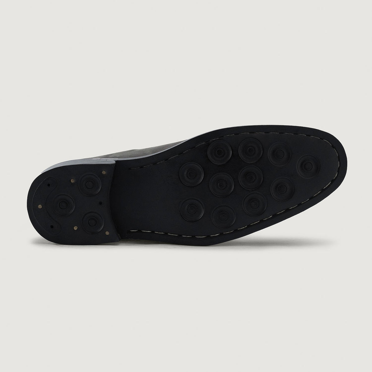 Clarkson Chelsea Grey Nubuck Кожаные ботинки - StudGuard для Мужчин - Усиленный задник и точная двойная строчка
