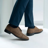 Styled On-Foot Perspective Demonstrating Ankle Fit & Silhouette on Model