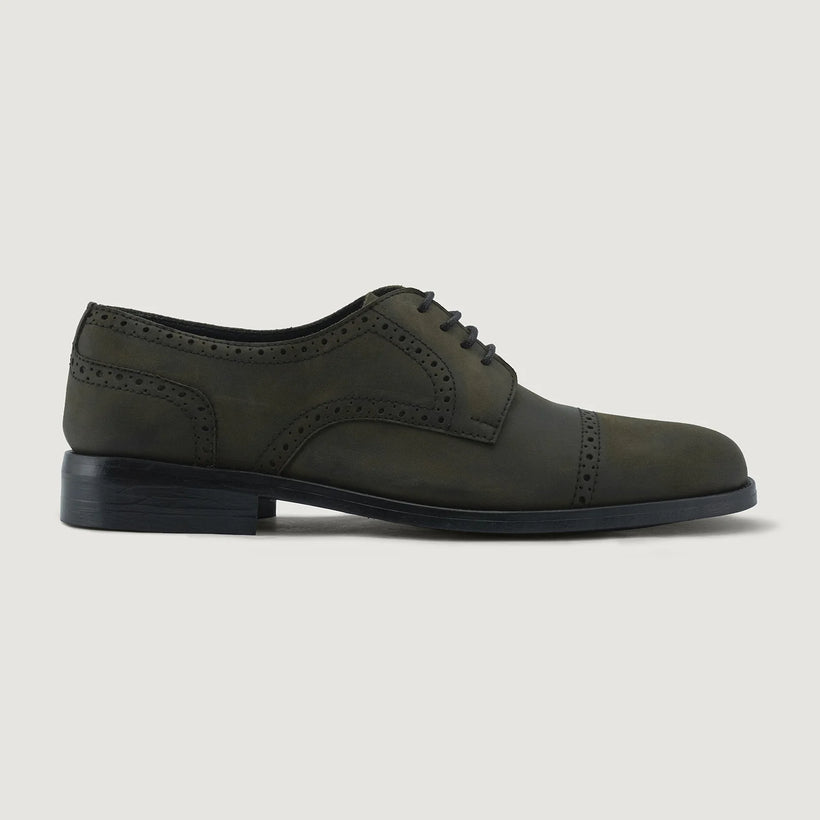 Dirk Brogues Derby Olive Oil Pullup Кожаная обувь - StudGuard для Мужчин