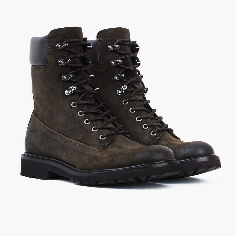 Explorer Dark Olive Suede Кожаные ботинки для Мужчин