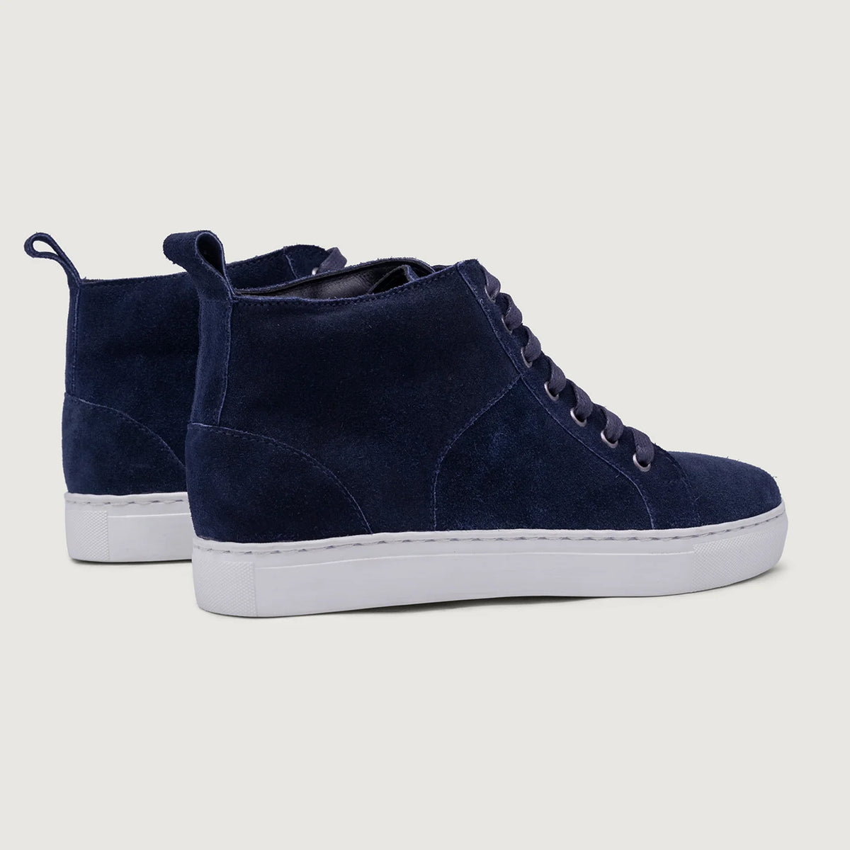 Marty High Top Синий Suede Кожаные кеды для Мужчин For Men - Усиленный задник и точная двойная строчка