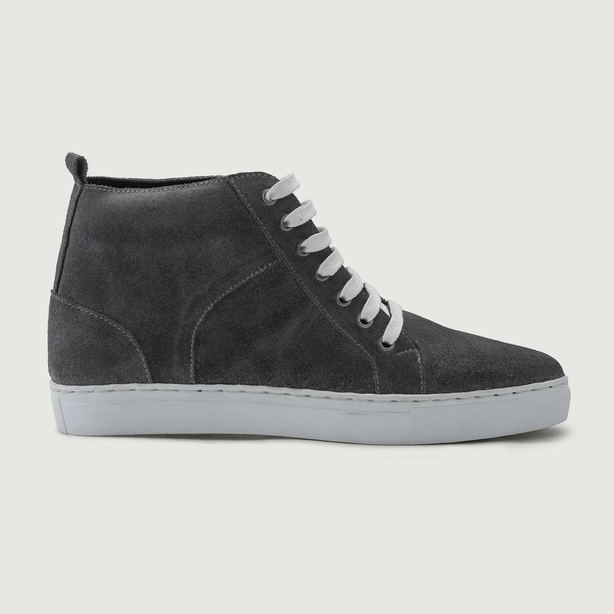 Grey Goatskin Suede Leather Sneakers - Рантовая конструкция Goodyear Welt и носок обуви