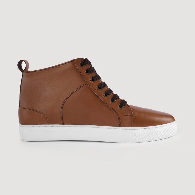 Marty High Top Рыжий Кожаные кеды для Мужчин