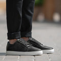 Murphy Low Top Черный Кожаные кеды для Мужчин