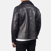 Authentic Sheepskin Leather with Semi-aniline Finish Grain Texture & Heavy-Duty Seam Stitching Detail
