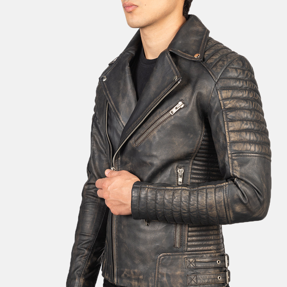 Armand Green Biker Jacket – alternate product view 5