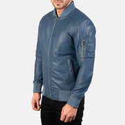 Bomia MA-1 Leather Bomber Jacket – alternate product view 2
