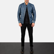 Bomia MA-1 Leather Bomber Jacket – alternate product view 3