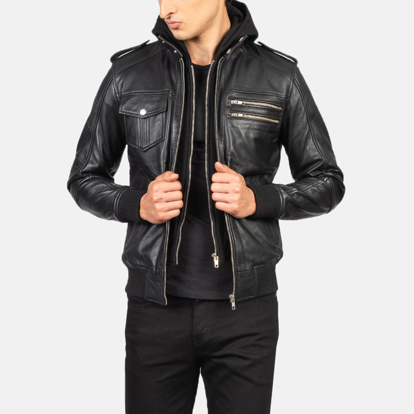 Bravado Кожаный бомбер мужская