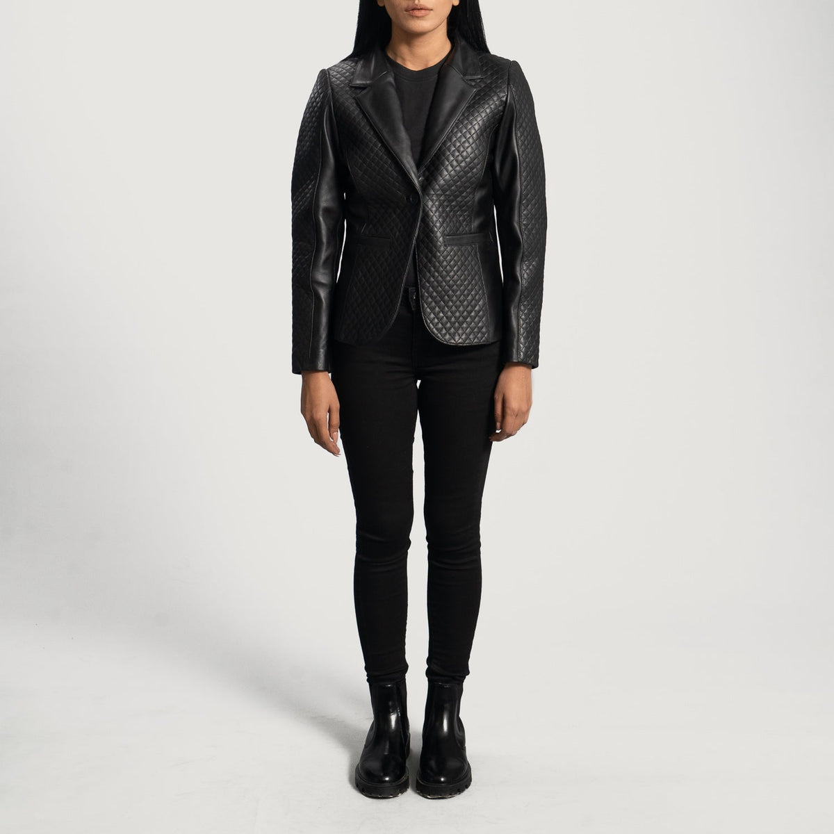 Authentic Sheepskin Leather with Aniline Finish Grain Texture &amp; Heavy-Duty Seam Stitching Detail
